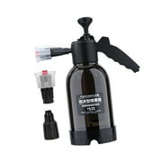 2.0L Car Foaming Pump Sprayer Manual Pressurized Portable Versatile Labor Saving Soap Sprayer for Automotive Cleaning Durable Black